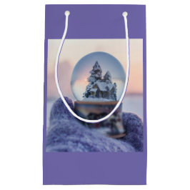 Bolsa De Regalo Pequeña Nevada en el árbol de Navidad