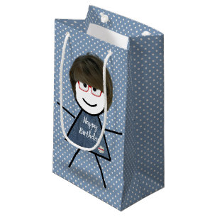 Bolsa De Regalo Pequeña Niña con el pelo en los puntos