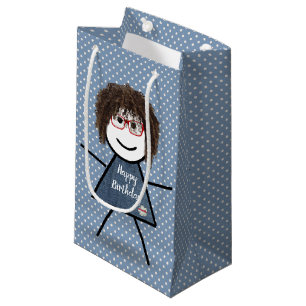 Bolsa De Regalo Pequeña Niña con el pelo en los puntos