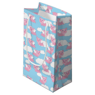 Bolsa De Regalo Pequeña Niños de la fiesta de cumpleaños del cerdo volad