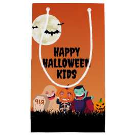 Bolsa De Regalo Pequeña Niños felices de Halloween
