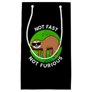 Bolsa De Regalo Pequeña No Rápido No Furioso Cine Sloth Pun Oscuro BG