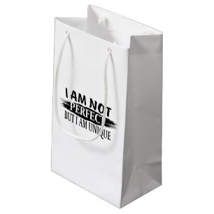 Bolsa De Regalo Pequeña No soy perfecto, pero soy único