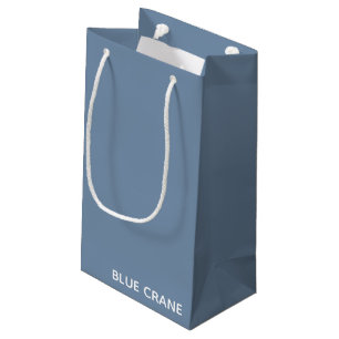 Bolsa De Regalo Pequeña Nombre de color azul de la grúa azul