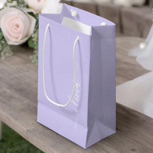 Bolsa De Regalo Pequeña Nombre de monograma femenino de letra cursiva mode