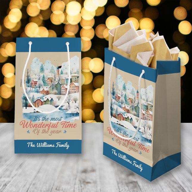 Bolsa De Regalo Pequeña Nombre personalizado de Navidades de vacaciones de (Subido por el creador)