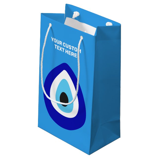 Bolsa De Regalo Pequeña Nombre Personalizado Evil Eye Nazar Amulet (Angulo reverso)