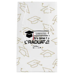 Bolsa De Regalo Pequeña Nombre personalizado y graduación de año