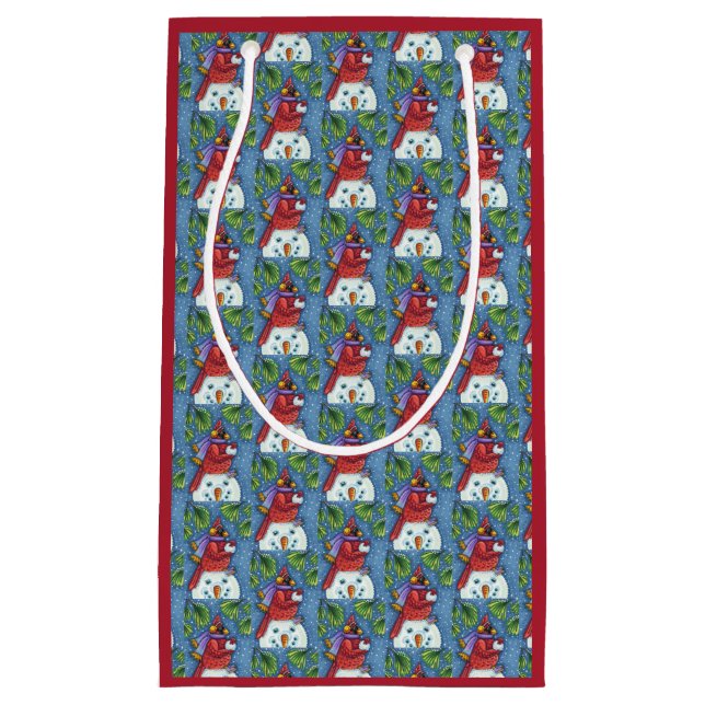 BOLSA DE REGALO PEQUEÑA NOMUJER DE LA GUARDIA CARDINAL, NAVIDADES CUTOS RE (Anverso)