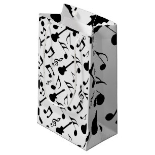 Bolsa De Regalo Pequeña Notas musicales - diseño de la partitura