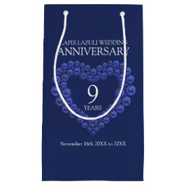 Bolsa De Regalo Pequeña Noveno aniversario boda foto de corazón de Lapis L