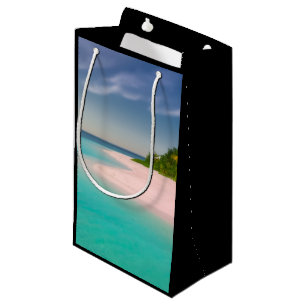 Bolsa De Regalo Pequeña Océano Acuamarino Playa Tropical Escénica