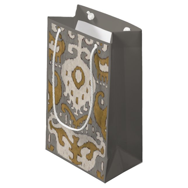 Bolsa De Regalo Pequeña Ochre Ikat II (Angulo Anverso)