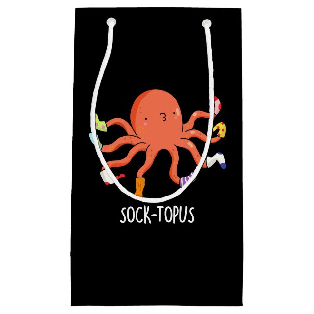 Bolsa De Regalo Pequeña Octopus divertidos con soplete (Anverso)