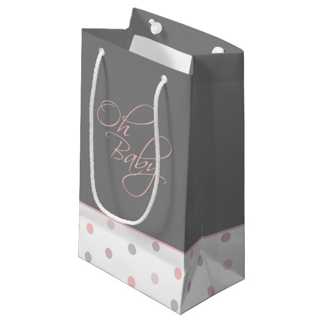 Bolsa De Regalo Pequeña Oh Baby Posh Baby Gift para el Chica (Angulo Anverso)