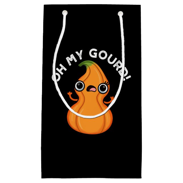 Bolsa De Regalo Pequeña Oh My Gourd Funny Veggie Pun (Anverso)