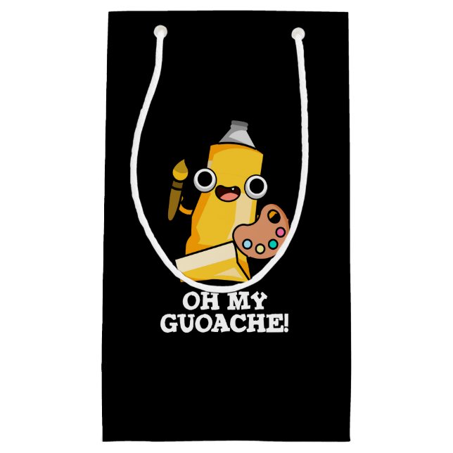 Bolsa De Regalo Pequeña Oh My Guoache Funny Artists Pun Dark BG (Anverso)