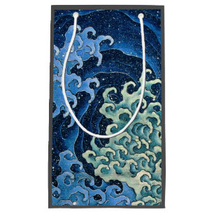 Bolsa De Regalo Pequeña Ola Femenina de Hokusai Vintage Océano