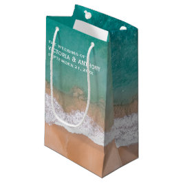 Bolsa De Regalo Pequeña Ola oceánica, Favor de la Boda Playa
