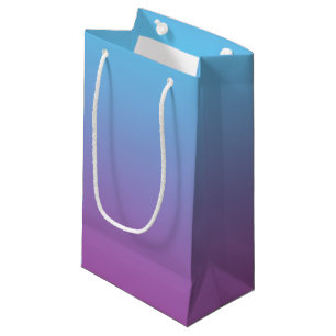 Bolsa De Regalo Pequeña Ombre azul y púrpura