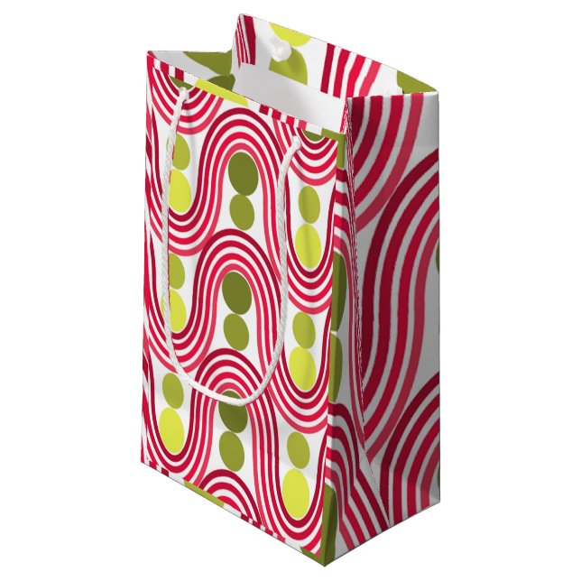 Bolsa De Regalo Pequeña Ondas y círculos (Angulo Anverso)