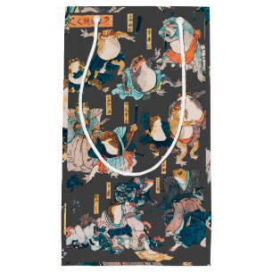 Bolsa De Regalo Pequeña Ondulaciones ukiyo-e de rana japonesa