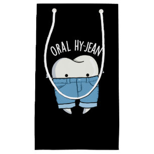 Bolsa De Regalo Pequeña Oral Hy-jean Diente Funny Pun Dark BG