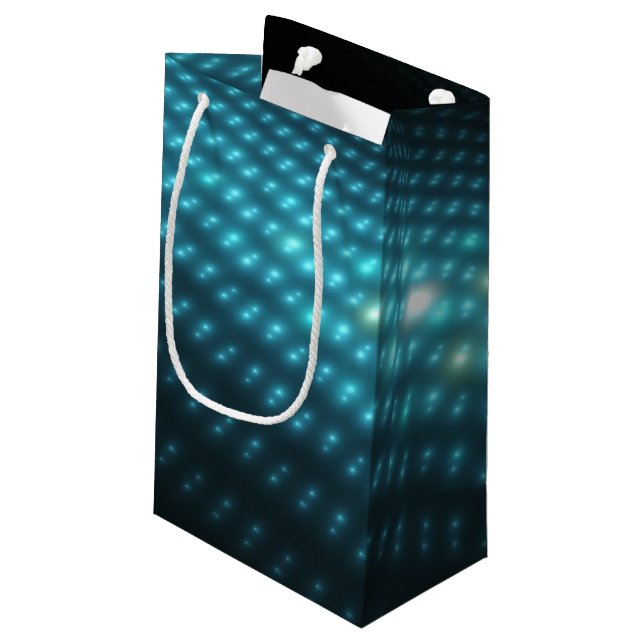 Bolsa De Regalo Pequeña Orbes azules 3D (Angulo reverso)