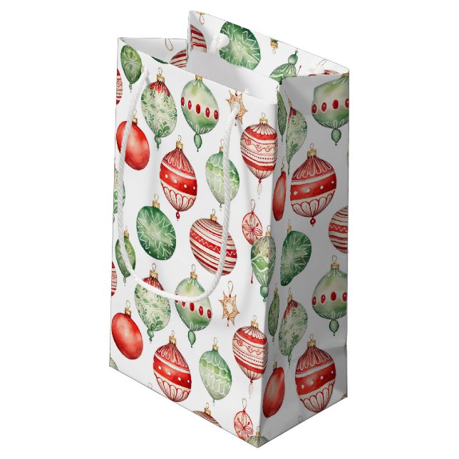 Bolsa De Regalo Pequeña Ornamentos de Navidad (Angulo reverso)