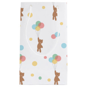 Bolsa De Regalo Pequeña Oso de peluche con globos