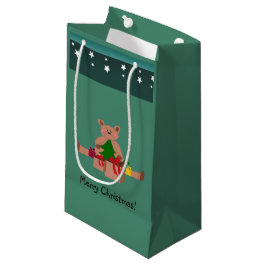 Bolsa De Regalo Pequeña Oso de peluche con regalos de Navidad
