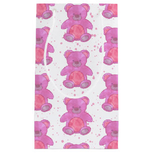 Bolsa De Regalo Pequeña Oso De Teddy Rosa
