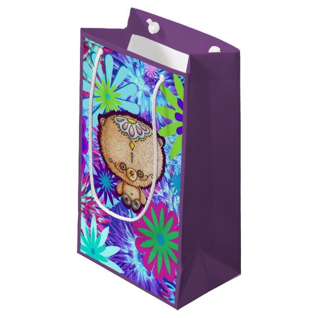 Bolsa De Regalo Pequeña Oso del hippy (Angulo Anverso)