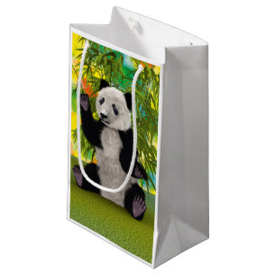 Bolsa De Regalo Pequeña Oso Panda Lindo Regalo Perfecto para Amantes de An