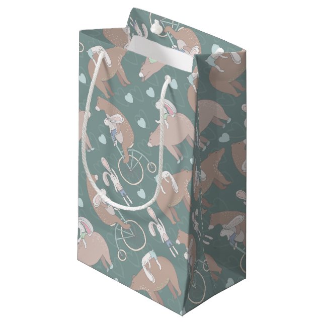 Bolsa De Regalo Pequeña Oso y Conejito (Angulo Anverso)