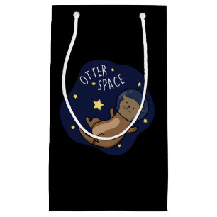 Bolsa De Regalo Pequeña Otter Space Funny Astronauta Otter Pun