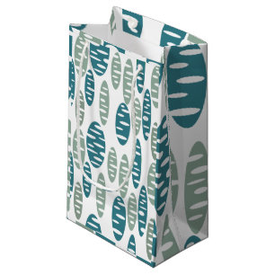Bolsa De Regalo Pequeña Ovalos de holey azul retro