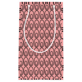 Bolsa De Regalo Pequeña Ovalos De Salmón Repetidos