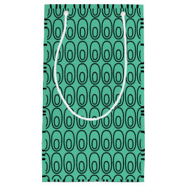 Bolsa De Regalo Pequeña Ovalos Verdes De Mint Repetidos