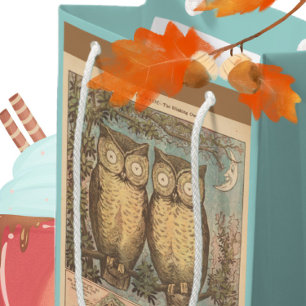 Bolsa De Regalo Pequeña Oveja vintage lindo otoño artesanía de niños marró