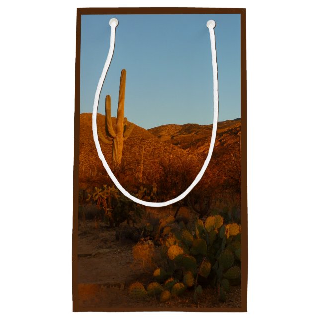 Bolsa De Regalo Pequeña Paisaje del desierto de Saguaro Sunset I Arizona (Anverso)