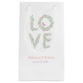 Bolsa De Regalo Pequeña Pájaros del amor botánicos