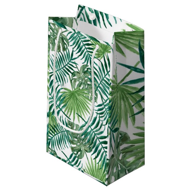 Bolsa De Regalo Pequeña Palm tropical moderna deja una pequeña bolsa de re (Angulo Anverso)