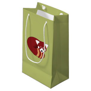 Bolsa De Regalo Pequeña Panda roja