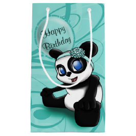 Bolsa De Regalo Pequeña Panda Turquoise