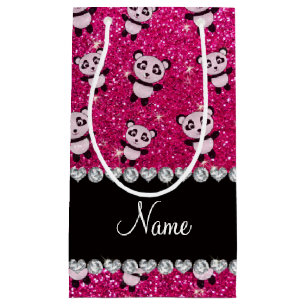 Bolsa De Regalo Pequeña Pandas de neón conocidas personalizadas del