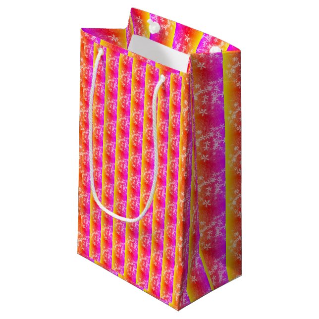 Bolsa De Regalo Pequeña Papel de ajuste "Patrón de prisma" (Angulo Anverso)