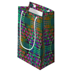 Bolsa De Regalo Pequeña Papel de escritorio de caos ordenado punteado colo