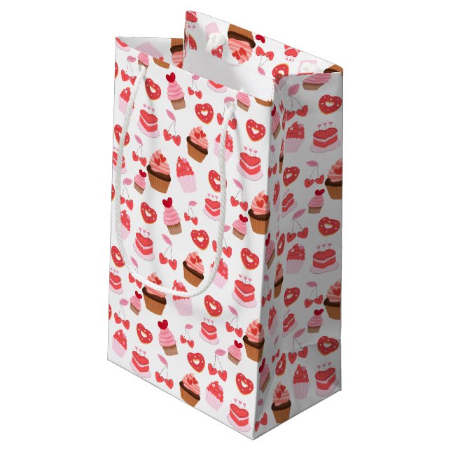 Bolsa De Regalo Pequeña Papel para regalo de día de San Valentín para dulc (Angulo reverso)