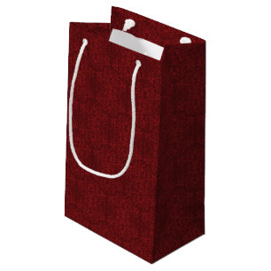 Bolsa De Regalo Pequeña Papel pintado floral rojo detallado